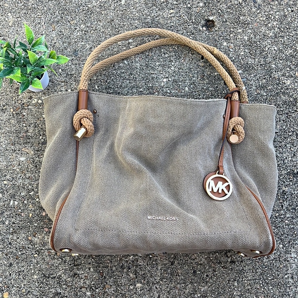 Michael Kors Canvas Tote Handbag